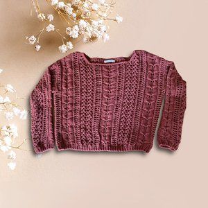Moon & Madison Cable Sweater SMALL